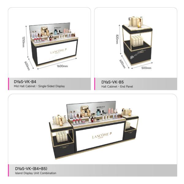 Makeup Display Stand Boutique Display Cabinet for Retail Display Showcase and Cosmetic Store Design