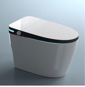 Quality Bathroom Floor Mounted Smart Toilet Modern Foot Sensor Sanitary Ware Automatic for sale