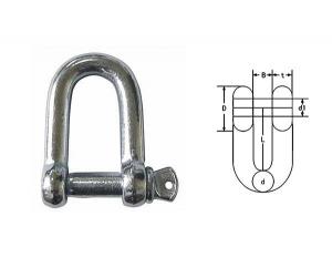 Quality JIS Type Crosby Screw Pin Anchor Shackle With Counter Sunk Head for sale