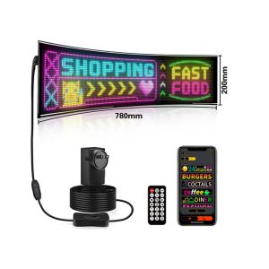 32*160 Full Color Double Row Scrolling LED Light Sign For Car LED Advertising