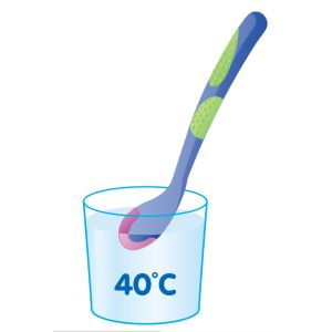 Quality Temperature Sensitive TPE Soft Tip Baby Feeding Spoon for sale
