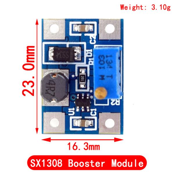 Creatall MT3608 DC-DC Boost Module 2A Boost Board Input Voltage 2-24V Output Voltage 30V