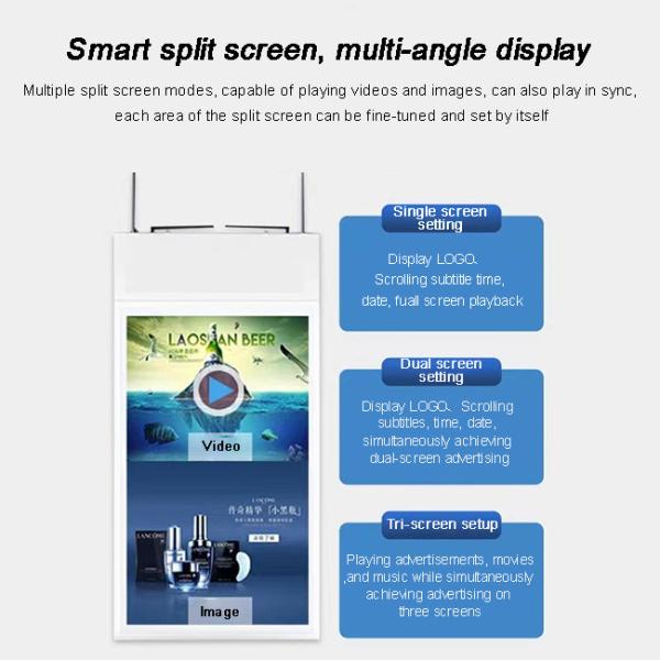 Window Facing Display Storefront 3000nits Sunlight Readable Smart LCD Monitor Vertical Digital Signage Commercial TV Ads Screen