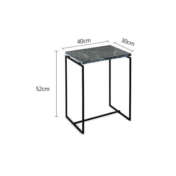 Creative Living Room Square Marble Coffee Table Rectangle Small Desk
