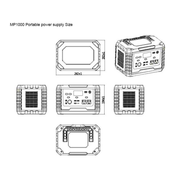 OEM ODM lifepo4 lithium battery 1000W Power Supply Solar Generator lithium battery packs For Outdoor RV EV Camping