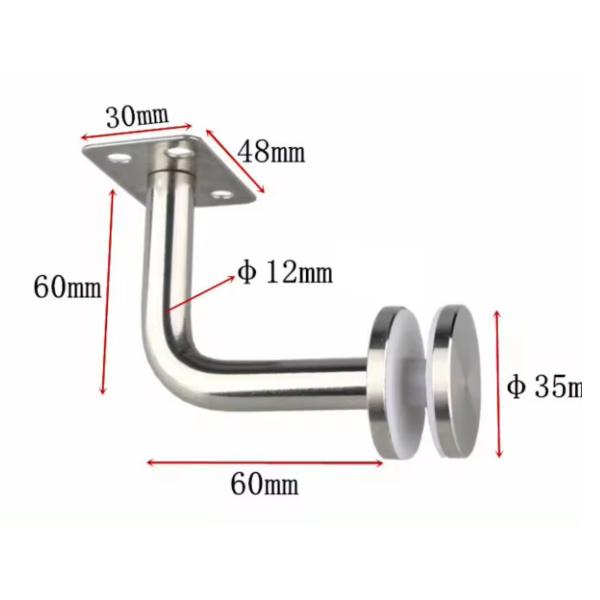 Wall Mounted Handrail Bracket Circular Pipe