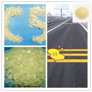 Quality thermoplastic road marking paint 3# 4# 5#  C5 Hydrocarbon Resin / Petroleum Resin light yellow color granule for sale