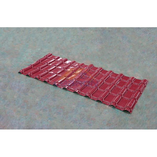 High Capacity Glazed Tile Roll Forming Machine 0.6mm Galvanized Steel