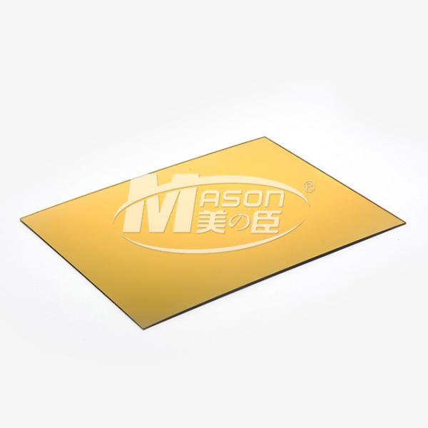 Gold Silver One Side PMMA Mirror Acrylic Sheet 4X6 Ft 4x8 Ft 1.5mm 3mm