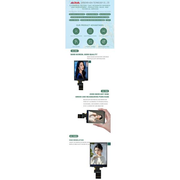 Small LCD Screen 2.4-inch IPS Type 240 * 320 Resolution MCU Interface ST7789P3 Driver IC Instrument Display Terminal