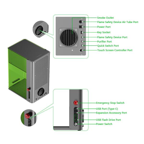 Dual-light Micro Portable Lazer CNC Printer for Engraver Wood Laser Engraving Mini Laser Engraving Machine