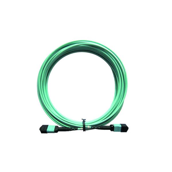 MPO Fiber Optic Cable Patch Cord 50 / 125 OM3 12C for High Speed Data Center