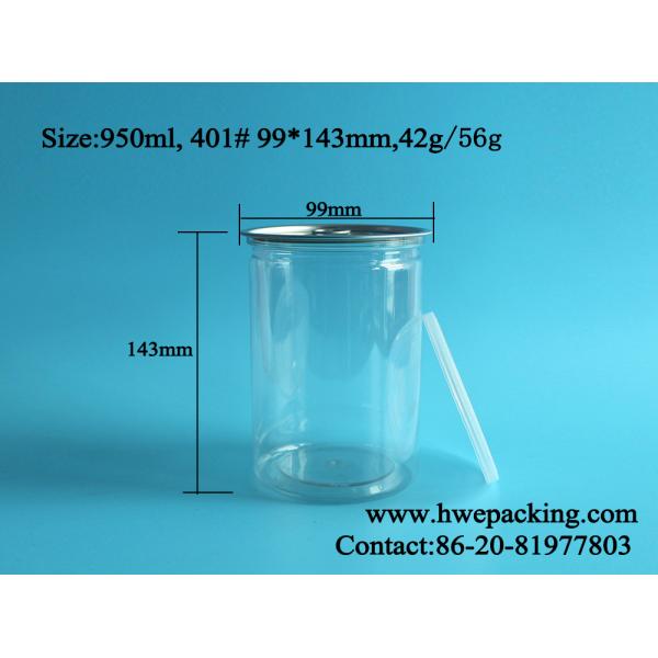950ml 401 Long Plastic Bottle Can Popcorn Packaging Containers