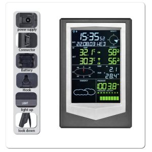Buy cheap ODM Supported 6 In 1 Solar Weather Station With Wifi Remote Control And Color from wholesalers