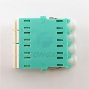 Quality Quad Shuttered OM3 Fiber Optic Cable Adapter Lc Bulkhead Connector For CATV for sale