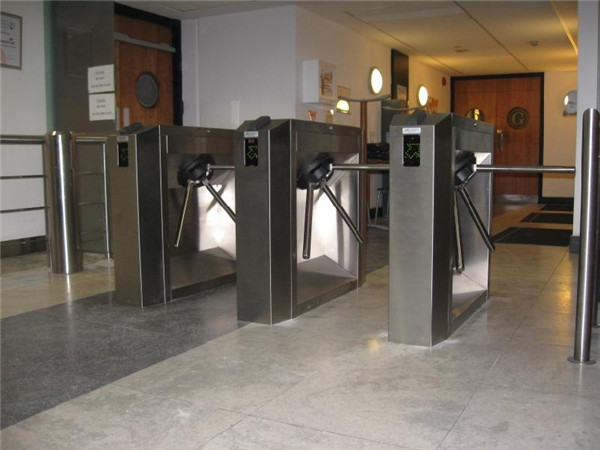 Automatic Waist Height Turnstiles Security Turnstile Gate For Museum / Bank