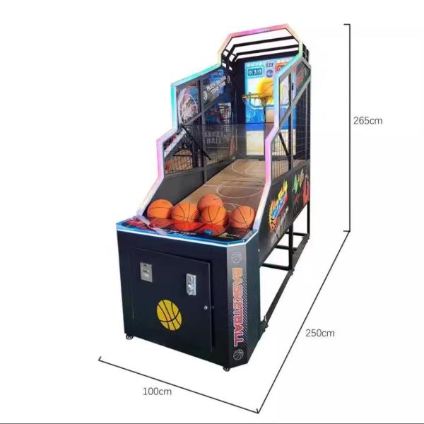 110V Indoor Basketball Arcade Machine Games 3D Animation Picture