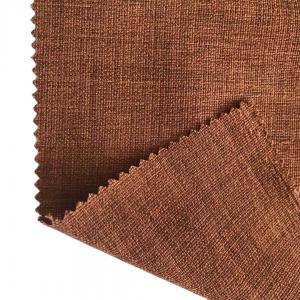 Quality 100% Polyester Two Tone Imitation Linen Fabric for Customer Requirements for sale