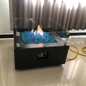 Quality 1.6ft Fire Pit Rectangular Fire Table With Propane Tank Inside 40000 BTU for sale