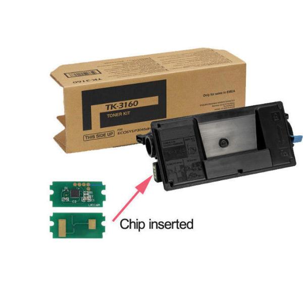 Kyocera Ecosys Toner P3045DN TK3160 - 12500 Capacity For Laser Printer Ecosyss M3634dn