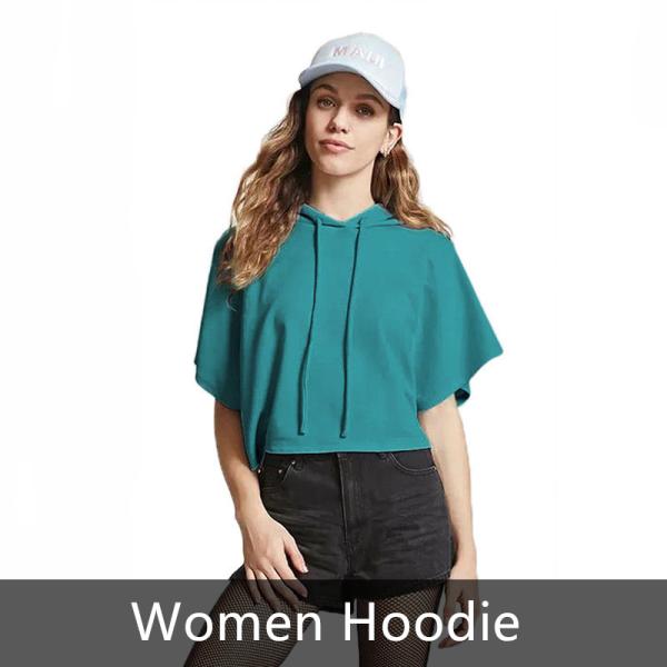 2019 Wholesale Women Sport Gym Crop Tops Hoodies cheap Gym Fitness Street Wear Hoodie