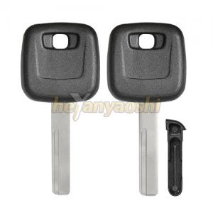 Quality Sliding Chip Holder Volvo Transponder Key Shell Uncut HU56R Key Blank for sale