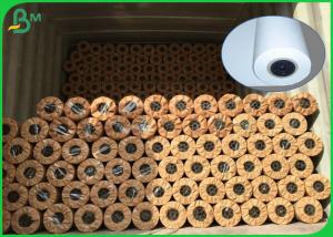 Quality 80gsm CAD Plotter Paper , 914mm * 50m White Paper Roll For Engineering Drawing for sale