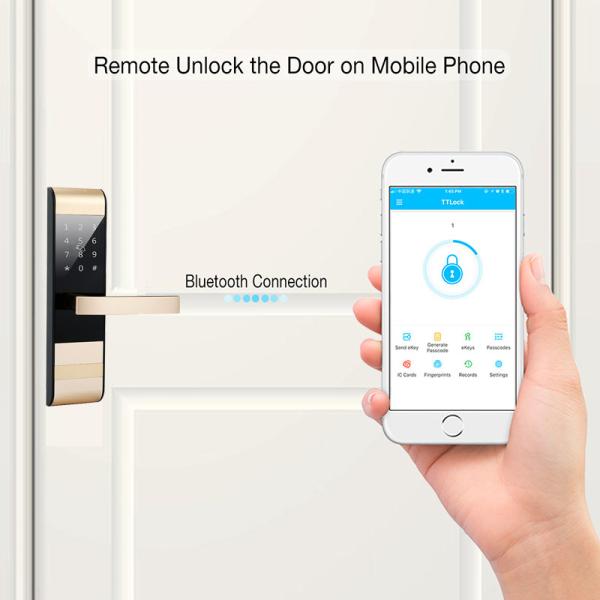 38-48mm Thickness CE FCC Certification Smart Keypad Door Lock with 2 Years Warranty