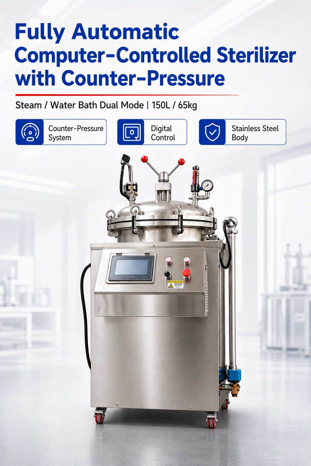 Retort Sterilisation Steam Retort Machine Mini Retort Machine Water Retort Machine
