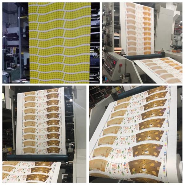 RY-850 -3P High Quality Automatic Paper Cup Flexo Printing Machine Flexographic Printer Three Color 175~380mm Provided 60m/min