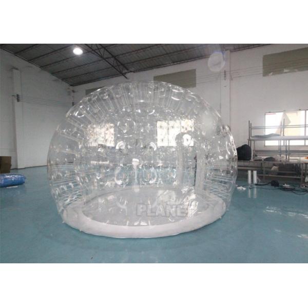 0.8mm PVC 4m Dia Transparent Igloo Clear Bubble Inflatable Dome Tent For Camping / Party