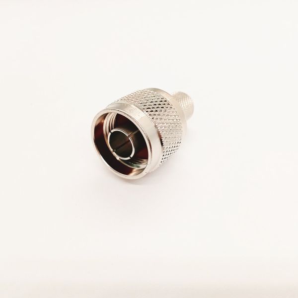 Nickel Plated Brass N Connector Crimp Type For Rg214 Coaxial Cable