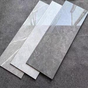 Quality 1200*470mm Marble Look Porcelain Tiles Full Body Polished Glazed Floor Stair Step Tiles for sale