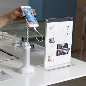 Quality COMER China supplier anti-theft mobile phone stand display stand with high security clamp lock for sale