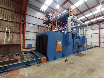 Automated Chain Catenary Shot Blasting Machine Through Type