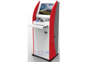 Quality Automatic Bill Payment Kiosk , Metal Keyboard / Encrypted PCI Pin Pad Financial Service Machine for sale