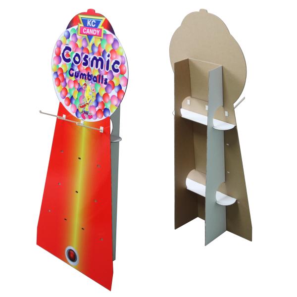 Cosmetic Products Cardboard Standee Display Offset Printing Knocked Down Packing