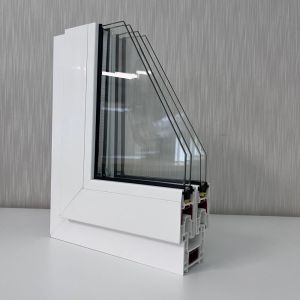 Quality GKBM 62 Series UPVC Sliding Window Profiles Structural Components for sale