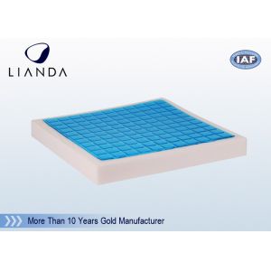 50D Density Memory Foam Cushion , Gel Square Seat Cushion Pad
