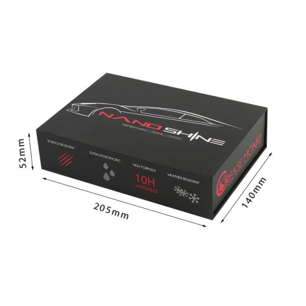 Handmade Matte Black Magnetic Closure Custom Reed Diffuser Box for Perfume Packaging