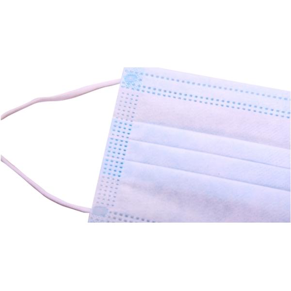 clinical Surgical Face Mask 3 Ply , Disposable Hospital Masks 17.5x9.5cm
