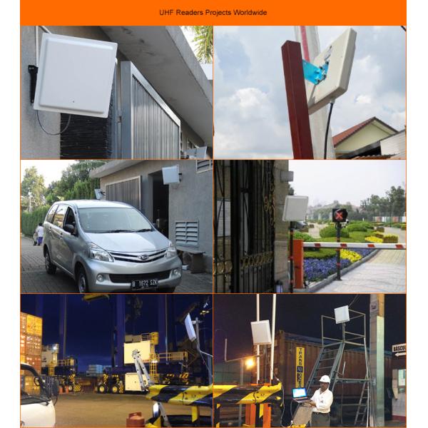 Long Distance Access Control Vehicle Build-In Linear Polarization Gain 12Dbi UHF RFID Passive Reader Electric Sliding Gate Hardware