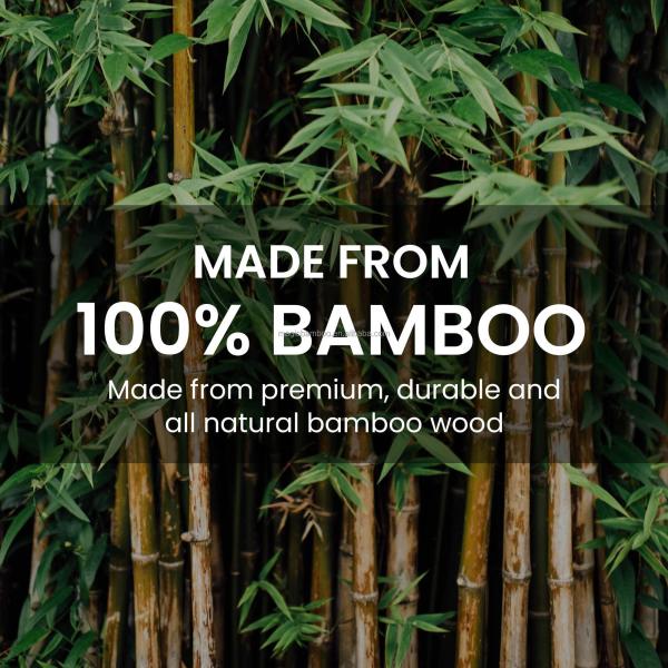 Modern Design Style Bamboo Square Box With Lid And Lock To Store Tobacco Tea Jewelry 25.4x 20.1 x 10.1 CM