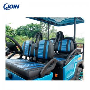Quality Custom Golf Buggy 4 Seater Golf Cart Leather With Seat Cushions for sale