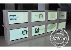 Quality HD 21.5 Inch Led See Through Screen / Right Angled Transparent Lcd Panel Box for sale