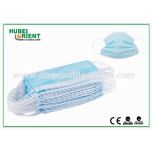 Buy cheap Blue Medical 3 Ply Face Mask / Disposable Earloop Face Mask For Hygienic from wholesalers
