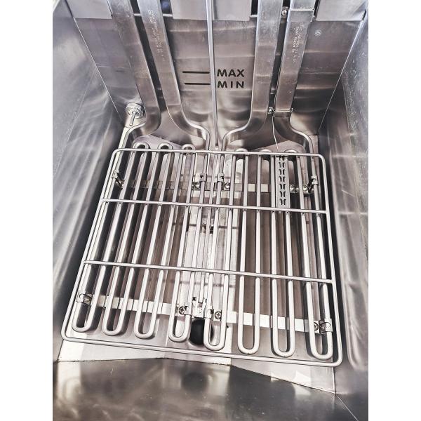 Electric Two Pots 3 Baskets Touchscreen Panel With Oil Filter System Fryer