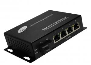 Quality 10/100Mbps 4 Port Ethernet Switch Fiber To Rj45 Converter CBIT VLAN Support for sale