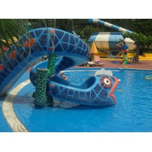 Water Amusement Park Carnivals Chimpanzees Mini Swimming Pool Fiberglass Slide