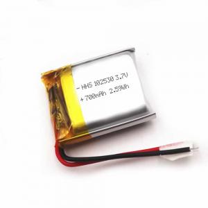 China MSDS 3.7V 700mAh Rechargeable Lithium Polymer Battery CC CV on sale